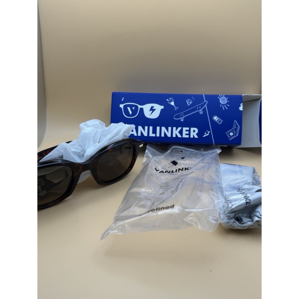 Vanlinker Tortoise Square Sunglasses New In Box